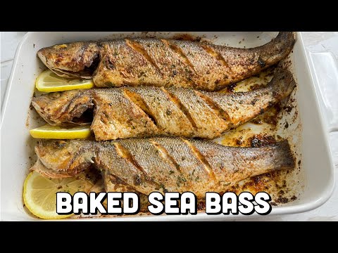 OVEN BAKED SEABASS || HOW TO COOK SEABASS || GRILLED SEA BASS || BEE'SKITCHEN
