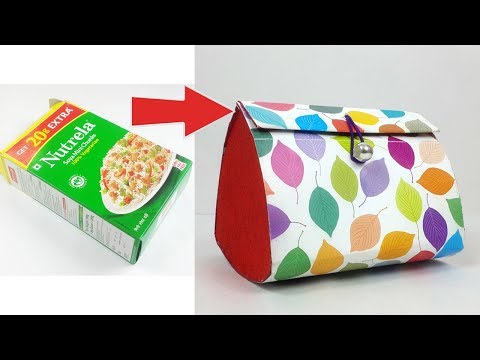 How to Make Purse From Cardboard  DIY Cardboard Purse - Very Easy