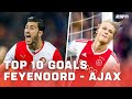 TOP 10 GOALS in DE KLASSIEKER: Feyenoord - Ajax ⚔️