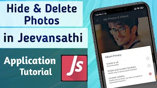 How to Hide Photos & Delete Photos in Jeevansa