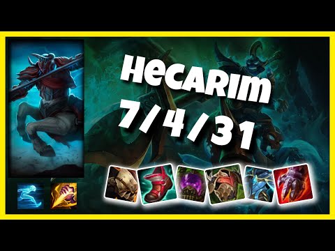 Hecarim vs Poppy TURKISH Challenger JUNGLE (7/4/31) - v11.6