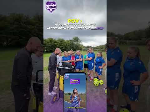 POV : tu apprends que ton match va être diffusé en direct sur #beINSPORTS