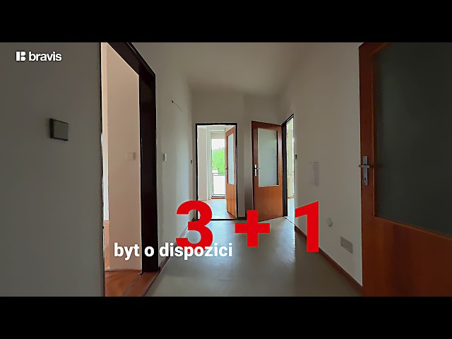 Prodej prostorného bytu určeného k rekonstrukci, 3+1, dvě lodžie, sklep, 110 m2, Brno-Komín