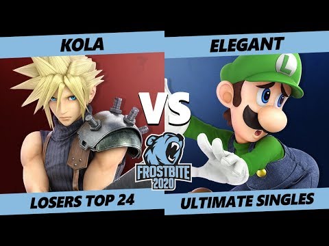 Frostbite 2020 SSBU Losers Top 24 - Kola (Cloud) Vs. Armada | Elegant (Luigi) Ultimate Singles