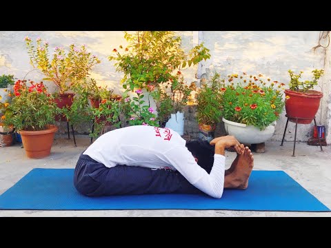 Pachimottanasana | seated forward bending pose | good for digestion