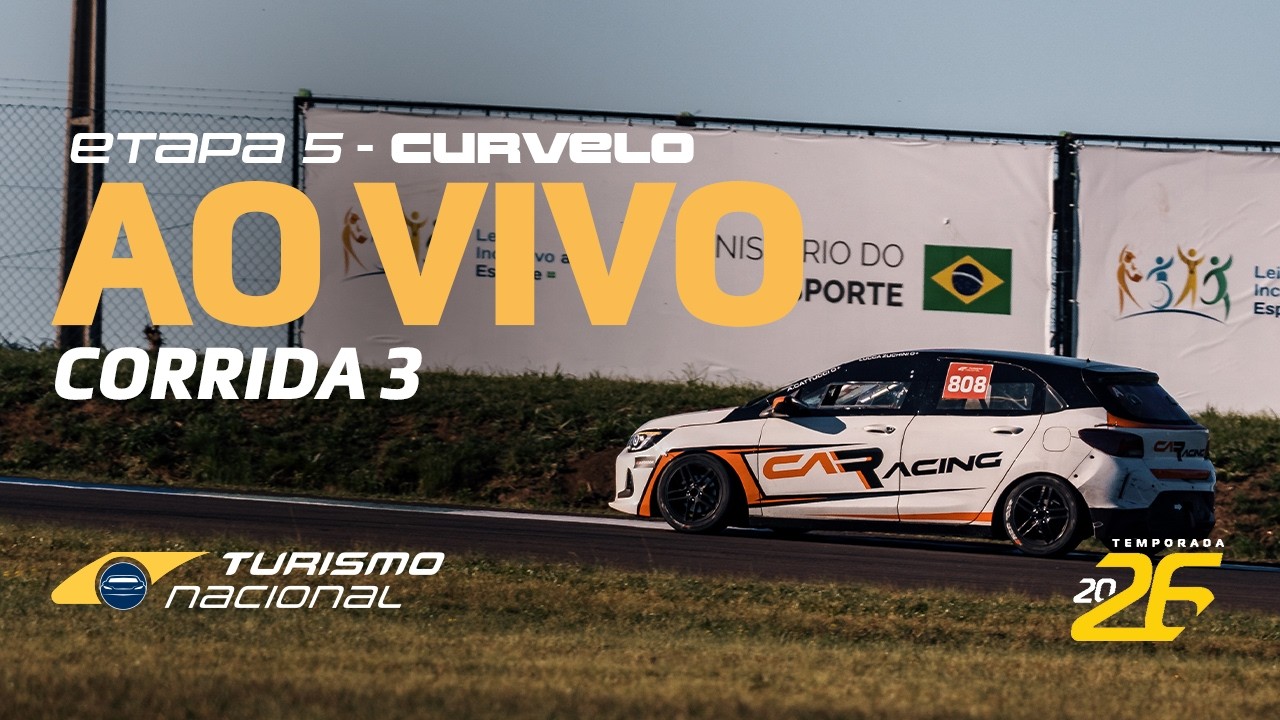 TURISMO NACIONAL 2026 | AO VIVO | 5ª ETAPA - CORRIDA 3 | CURVELO - MG