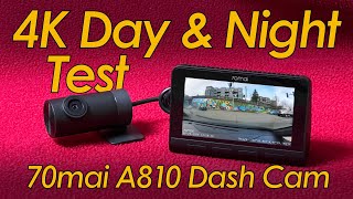4K Dash Cam Protection at a Reasonable Price? The 70mai A810 Has You Covered Day and Night.