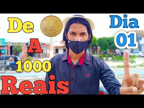 Earning from 10 to 1000 Reais in 5 days - Selling on the streets - (Day 01)