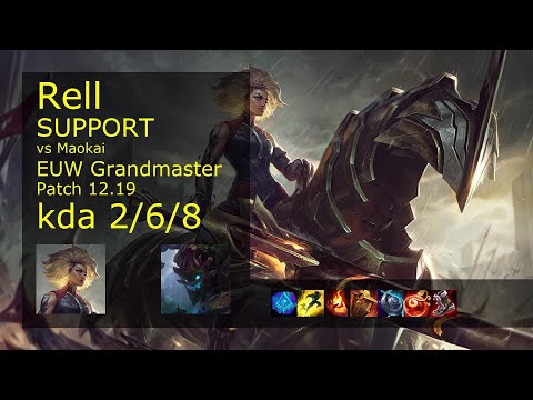 Rank 4 EUW Rell Support: Rell vs Maokai