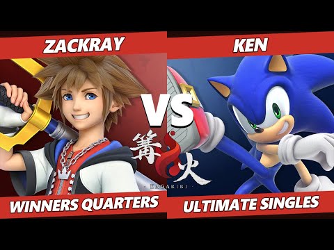 Kagaribi 5 Winners Quarters - Zackray (Sora) Vs. KENkenpa (Sonic) SSBU Smash Ultimate