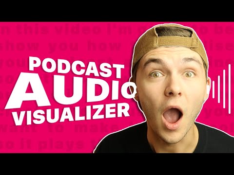 How to add audio visualizer to podcast video