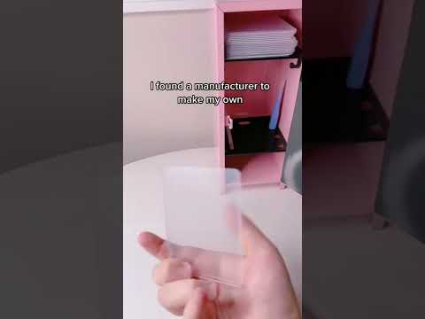 I made my own toploader out of the wrong material 😅 #shorts