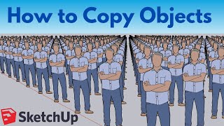 How to Copy Objects in SketchUp - Beginner SketchUp Tutorials