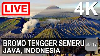 🔴 Live Now: 24/7 Bromo and Semeru Volcano, Java, Indonesia in 4K Ultra HD live webcam