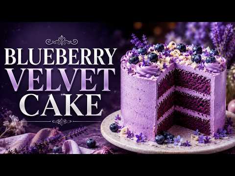 Blueberry Velvet Cake | CookSight | Cake Recipes