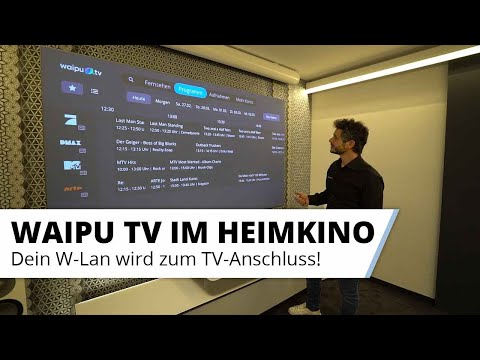 Fernsehen schauen am Beamer bzw. Laser TV ganz ohne Tuner mit WAIPU TV Streaming