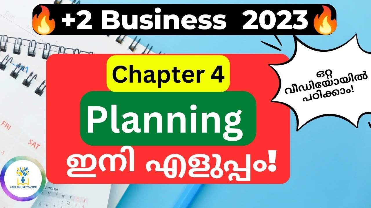 🔥Learn the entire Chapter 4 in one video🔥Business|Planning|Plus Two|In Malayalam|2023