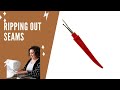 Ripping Out Seams When You're Sewing | Seam Ripping
