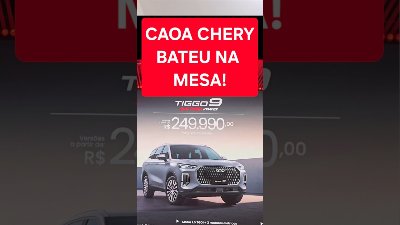 TIGGO 9 TEM PREÇO ARRASADOR!