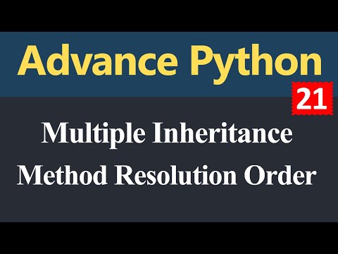 Multiple Inheritance and Method Resolution Order in Python Hindi