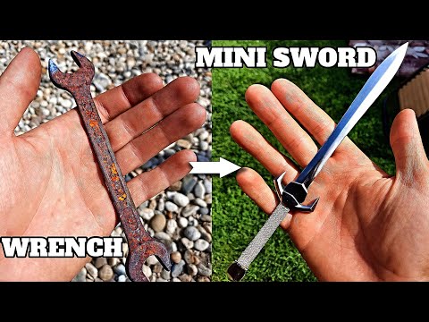 TURNING A RUSTY WRENCH INTO A BRIGHT MINI DAGGER