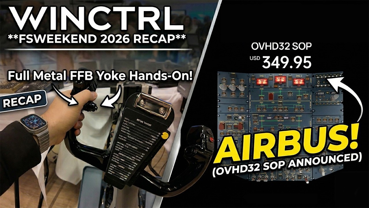 Inside WINCTRL Massive Booth at FSWeekend: The $350 Overhead & New Metal Boeing Yoke!