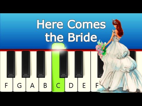 The Bridal Chorus (Here Comes the Bride) - Very Easy and Slow Piano tutorial - Beginner