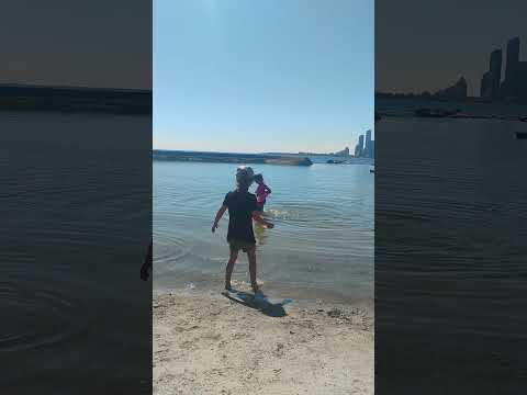 enjoying on beach #fun #kids #canada2025
