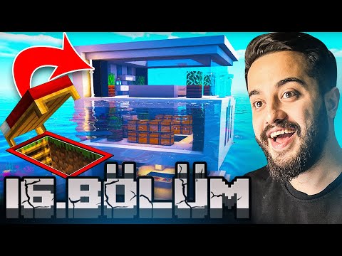 MİNECRAFT'DA SUYUN İÇİNDE GİZLİ EV YAPTIK! AŞŞIRI GÜZEL OLDU! Minecraft 16. Bölüm
