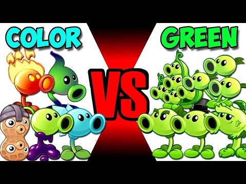 Team Green Pea Vs Team Color Pea