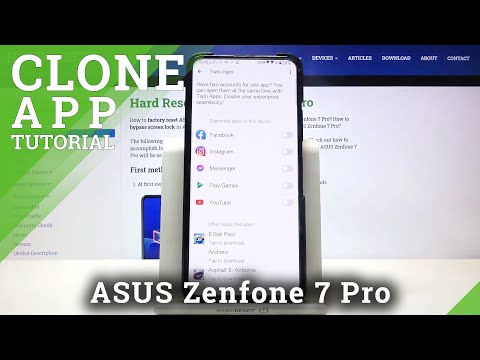 How to Use Apps Cloner in ASUS Zenfone 7 Pro - Clone Applications