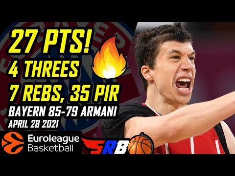 VLADIMIR LUCIC 27 points 7 rebs 4 threes 35 PIR | Bayern - Armani | Full Highlights | 28.04.2021