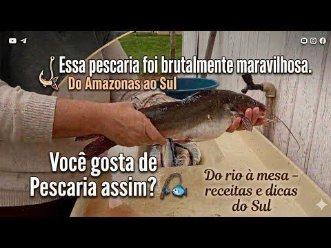 Pescaria de jundiá e Traíra no Río Grande do Sul 