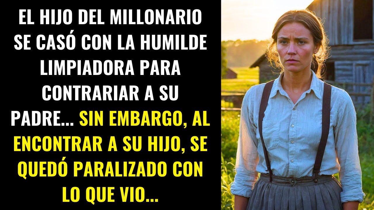 EL HIJO DEL MILLONARIO SE CASÓ CON LA LIMPIADORA... PERO SU PADRE QUEDÓ EN SHOCK AL VERLO...