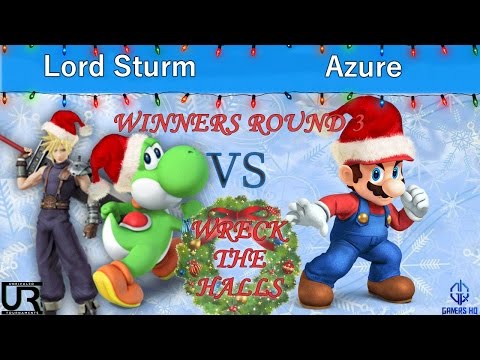 Wreck The Halls  WINNERS ROUND 3 - Lord Sturm (Cloud, Yoshi) vs Azure (Mario)