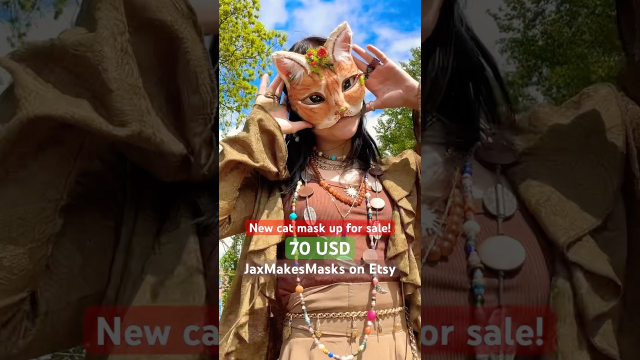 My first mask in almost a year.. #catmask #gear #theriangear #handmade #fyp