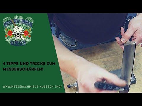 4 Tipps und Tricks zum Messerschärfen. So wird es kinderleichter scharf. Perfekt Messer schärfen
