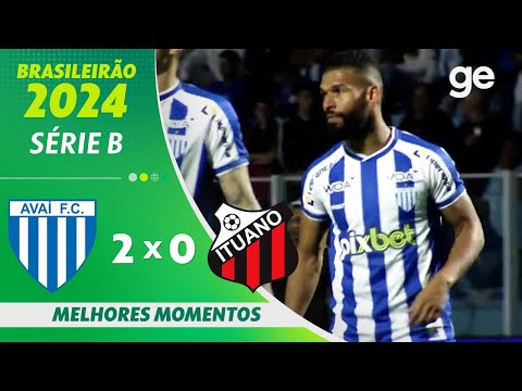 AVAÍ 2 X 0 ITUANO | MELHORES MOMENTOS | 27ª RODADA BRASILEIRÃO SÉRIE B 2024 | ge.globo