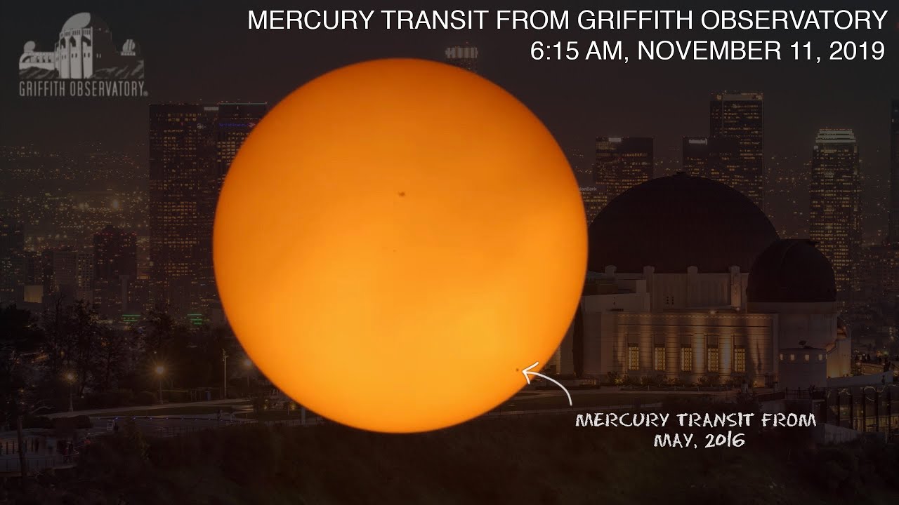 Mercury Transit from Griffith Observatory - YouTube