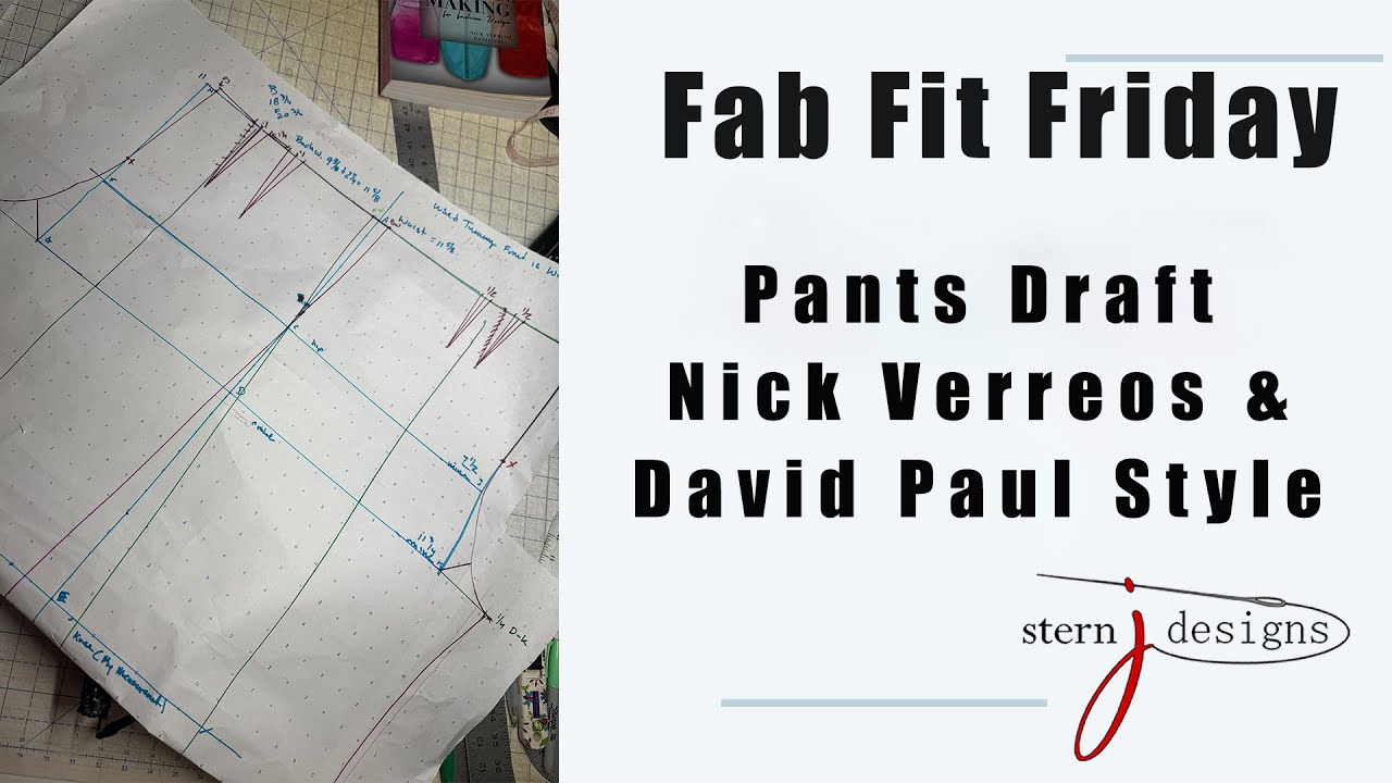 Pattern Drafting - The Basics of Pattern Making for Fashion  Designers - Step-by-Step Pants Draft