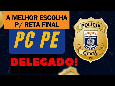 O MELHOR CURSO de RETA FINAL e SIMULADOS p/ Delegado PC PE