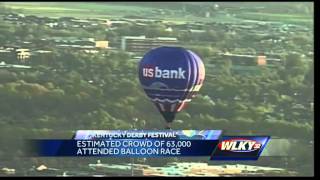 Hot air balloon fill the sky Saturday morning