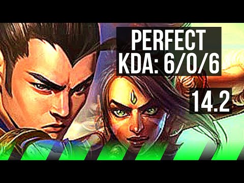XIN ZHAO vs NIDALEE (JNG) | 6/0/6, Dominating | BR Master | 14.2