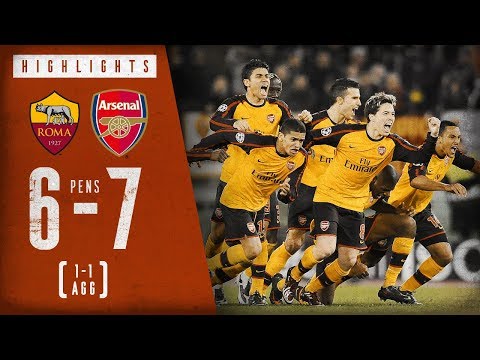 6-7 on penalties! | Roma 1-1 Arsenal (on aggregate) | Arsenal Classics | March 11, 2009