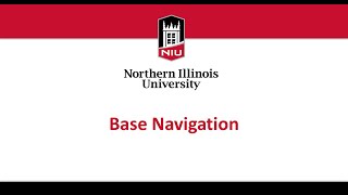 Base Navigation - Getting Started with Blackboard for Students