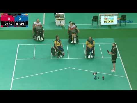 World Boccia Championships 12.12.2022. ¼ Final COLOMBIA vs. SPAIN (BC4)