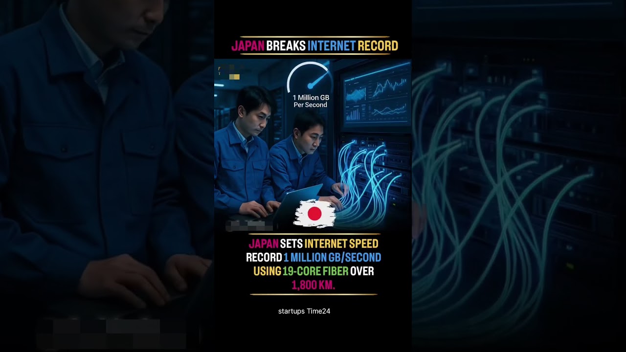 🚀 Japan Just Broke the Internet Speed Record – 1 Million GB/s! #shorts
