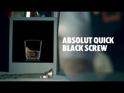 ABSOLUT QUICK BLACK SCREW DRINK RECIPE - HOW TO MIX