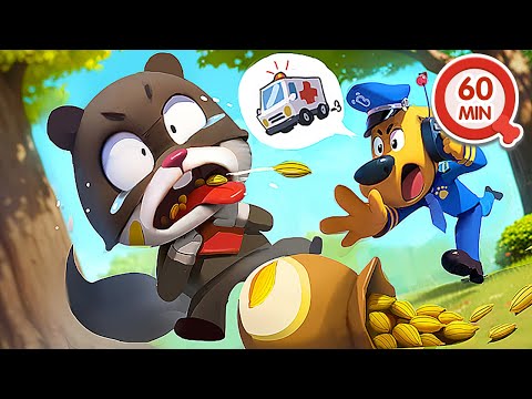 No Te Metas Cosas en la Nariz y en la Boca 🌰 1HORA de Dibujos Animados 🔍Sheriff Labrador en Español