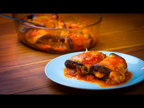 How to make Stuffed Eggplant Rolls With Feta